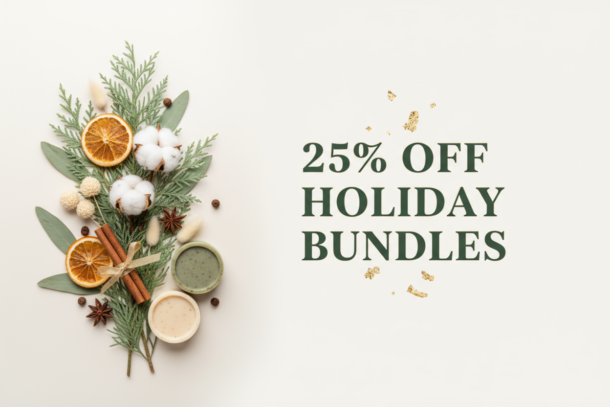 25% Off Holiday Bundles Banner - No Shop Now