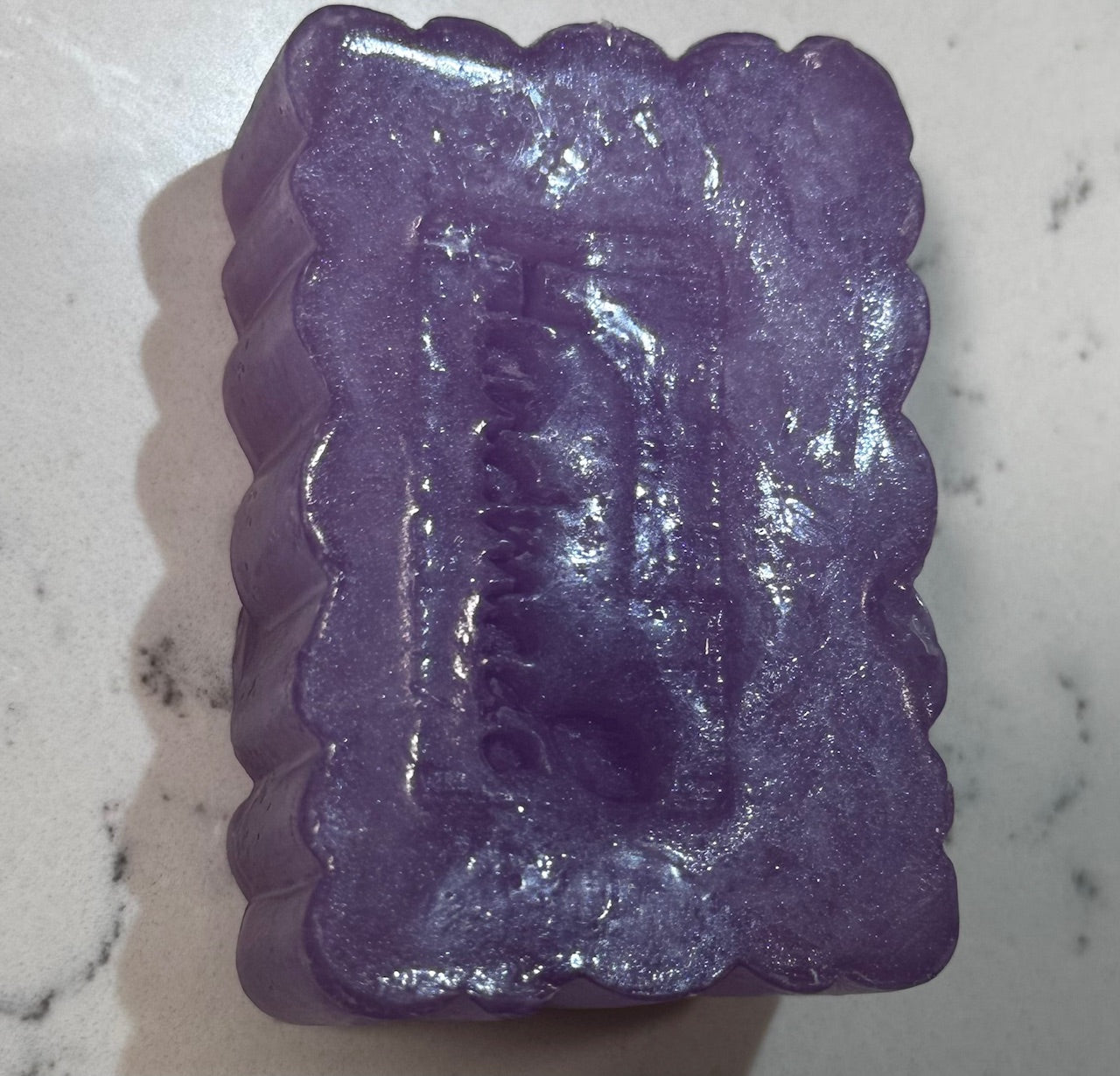 Handmade calming lavender lemon bar soap
