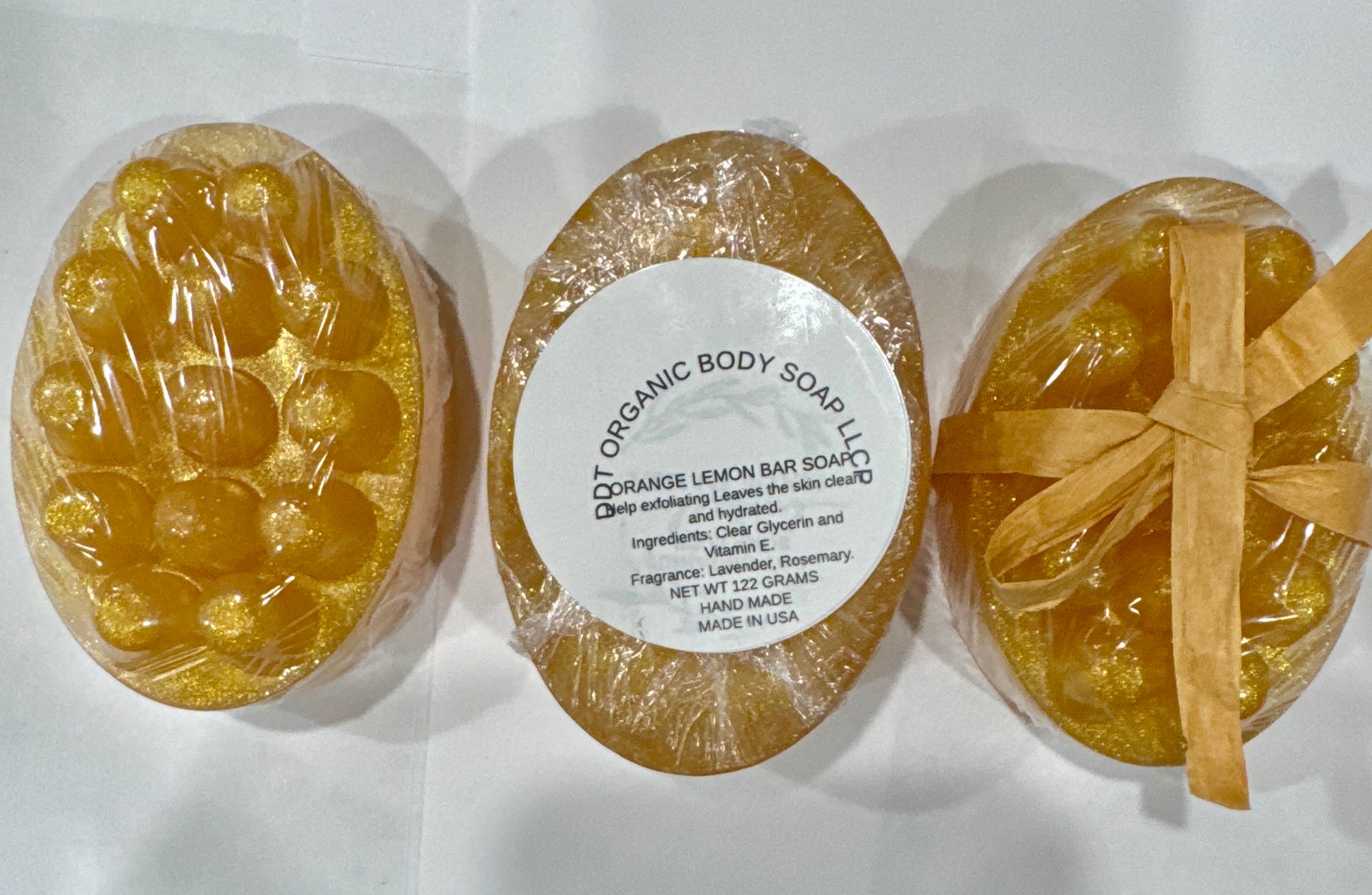 Natural citrus orange lemon soap bar